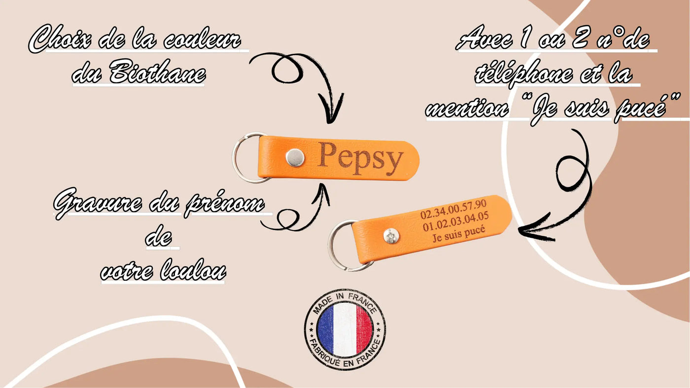Médaille en biothane Pepsy-shop